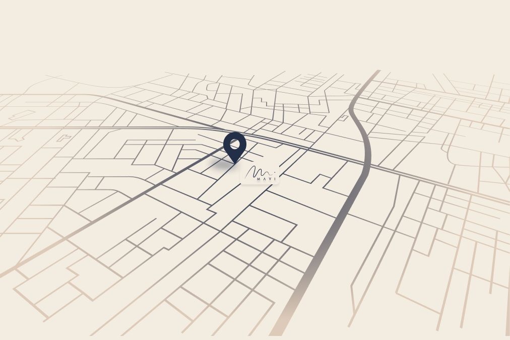 Illustrated map showing the MAVI clinic location